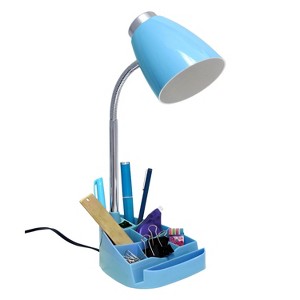 Creekwood Home 18.5" Flexible Gooseneck Organizer Desk Lamp with Phone/iPad/Tablet Stand - 1 of 4