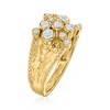 Ross-Simons 0.10 ct. t.w. Diamond Bubble Ring in 18kt Gold Over Sterling - 3 of 4