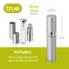 True Martini Atomizer Bar Mister with Refillable Canister and Funnel for Vermouth Spray, Glass Canister with Stainless Steel Case, 15ml Capacity - 3 of 4