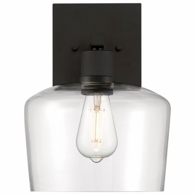 Port Nine Matte Black 12" Dimmable LED Wall Sconce