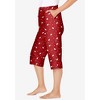 Dreams & Co. Plus Size Knit Sleep Capri - 4 of 4