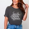 Simply Sage Market Plant Lady Cursive Garment Dyed Tee - 2XL - Pepper - 2 of 4