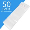 Impresa Clear Plastic To Go Wine Bags with Handles - 50 Pack - Fits 25 oz Bottles - Tamper Proof Seal - 3 of 4