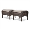 Gymojoy 2 Pieces Assembled Outdoor Patio Ottoman with Removable Cushions - 3 of 4