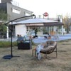 KTMBDW 10 ft Solar Umbrella Lighted Patio Umbrella Table Market Umbrella with Tilt and Crank Outdoor Umbrella for Garden, Backyard and Beach - 2 of 4