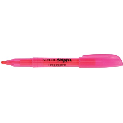 School Smart Pen Style Highlighters, Chisel Tip, Assorted Colors, Pack of  48