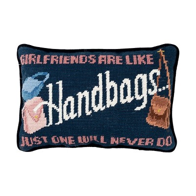 C&F Home 8" x 12" Girlfriends Are Like Needlepoint Pillow