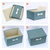 REGALWOVEN Collapsible Fabric Storage Bin with Lid and Handle for Shelves Closet 1 Pc - 3 of 4