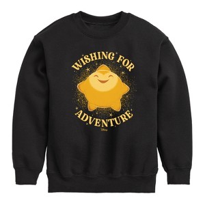 Boys' - Disney - Wishing For Adventure Graphic Long Sleeve Fleece Sweatshirt - 1 of 4