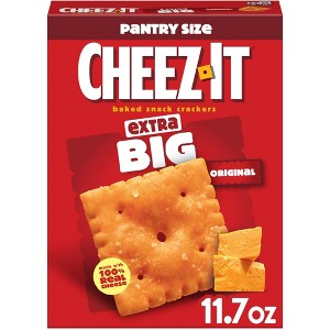 Cheez-It Extra Big Cheese Crackers, Baked Snack Crackers, 11.7 oz, Pack of 2 - 1 of 4