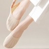 Anna-Kaci 5 Pairs Women Low Cut No Show Socks Breathable Stretch Knit Liner Design Anti-Slip Heel Grip for Flats and Loafers - 2 of 4