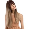Jessie's Wig 24 Inch Straight Wig Synthetic Wig for Women Brown to Blonde Ombre Color 1Pc/Pack - 2 of 4