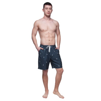 Мужские шорты Rokka&Rolla Men's 7'' Stretch Swim Shorts with Compression Liner-Navy Ankor, size Medium — фото 6