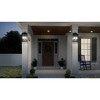 Urban Ambiance Luxury Modern Outdoor Wall Light,  17"H x 9"W,  Midnight Black Finish, UHP1244 - 2 of 4
