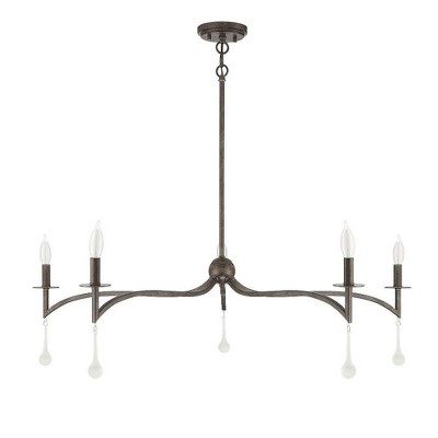 Savoy House Laramie 5 - Light Chandelier in  Chelsea Walnut