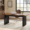 Tribesigns 63-Inch Wooden Executive Desk, Modern Computer Office Desk Study Writing Table, Business Workstation for Home Office - 4 of 4
