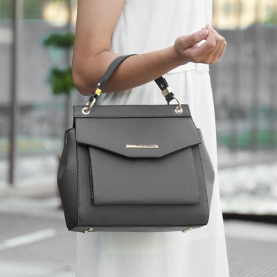 MKF Collection Convertible Satchel Backpack Crossbody Bag 3-in-1 , Vida | MKF Collection by Mia K - Pewter — фото 8