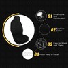 Unique Bargains Front Seat Covers Protector Polyester Seat Cover Protector Pad Universal for Car Truck SUV Black - 3 of 4