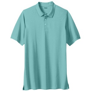 KingSize Longer-Length Shrink-Less Piqué Polo Shirt - 1 of 4