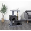 Go Pet Club 37" Sequoia Cat Tree House with Jungle Rope LP-851 - Gray/Black - image 2 of 2