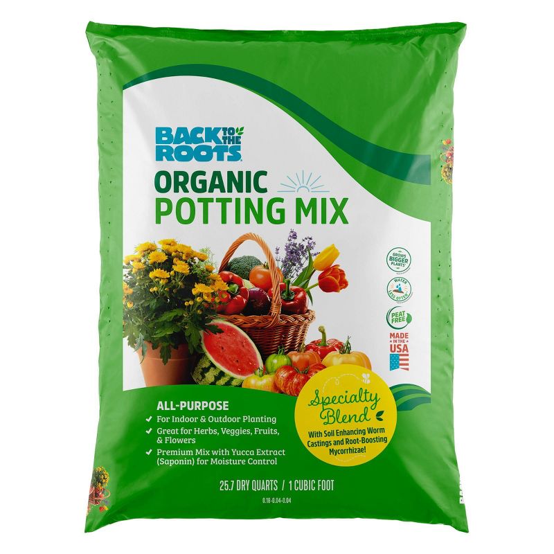 Back to the Roots 25.7qt Organic Potting Mix All Purpose Specialty Blend, 1 of 13