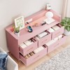 5 Drawer Dresser for Bedroom, Modern Dresser with Led Lights & Charging Station, Compact Wood Chest of Drawers Clothes Storage Organizer - 3 of 4