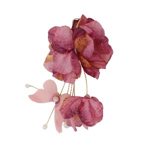 Unique Bargains Flowers Pattern Hair Clip 3.54"x2.36" 1 Pc - 1 of 4