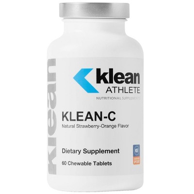 Klean Athlete Klean-C - Support for Athletes Immune System and Connective Tissues - 60 Chewable Tablets