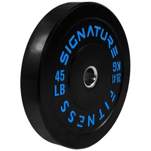 Kumasinova 2" Dia Olympic Weight Plates,Rubber Olympic Barbell Plates for Strength Training,Many Options - 1 of 4