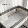 Biloban- Bassinet Sheets baby boy and baby girl,  100% Cotton, Baby Bassinet Sheets Cotton, Bassinet sheets Natural Cotton, 2 Pack - 3 of 4