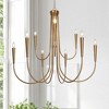 LNC Ceniprimo 9-Light 41.3" Candle Tiered Modern Oversized Chandelier,Polished Gold - 2 of 4