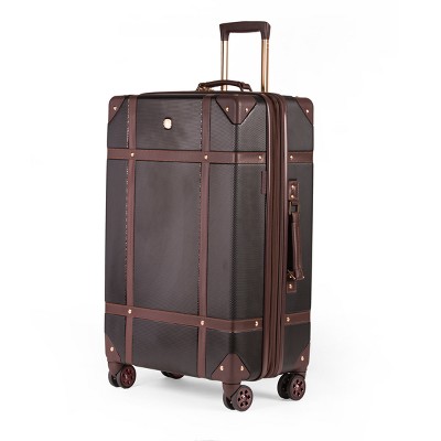 SWISSGEAR 26" Hardside Trunk Expandable Spinner Suitcase - Brown