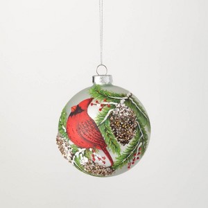 Sullivans Cardinal Glass Glass Ornament 3.5"H Multicolored - 1 of 2