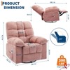 Rocking Recliner Chairs,Massage Recliner Chair with Vibration Massage and Heat,360° Swivel Rocking Recliner Chair - 2 of 4