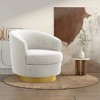 Likepay Velvet Swivel Accent Chair Barrel Chair, 360° Swivel Chair, Makeup Vanity Stool Modern Accent Chair for Living room Bedroom - 2 of 4
