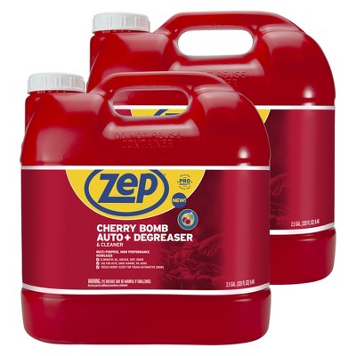 ZEP Zep Cherry Bomb Auto+ Degreaser & Cleaner - For Auto, Marine, RV, & Home - 2.5 Gallon - 320