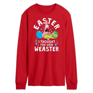 Men's - SpongeBob Squarepants - Easter Weaster Long Sleeve Graphic T-Shirt - 1 of 4