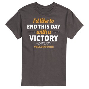 Men's - Yellowstone - I'd Like To End This Day With A Victory Short Sleeve Graphic T-Shirt - 1 of 4