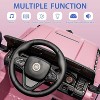 12V Kids Ride-On Truck Car, Battery-Powered Electric Vehicle with Remote Control, 3 Speeds, LED Lights, Music, MP3, USB, Bluetooth, Ages 3-6 - 4 of 4