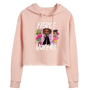 Women's - LOL Surprise! - Fierce Queens Cropped Graphic Hoodie - 1 of 3