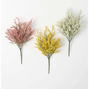 Sullivans Artificial Light & Airy Berry Bud Bush Set of 3, 20"H Multicolored - 1 of 3
