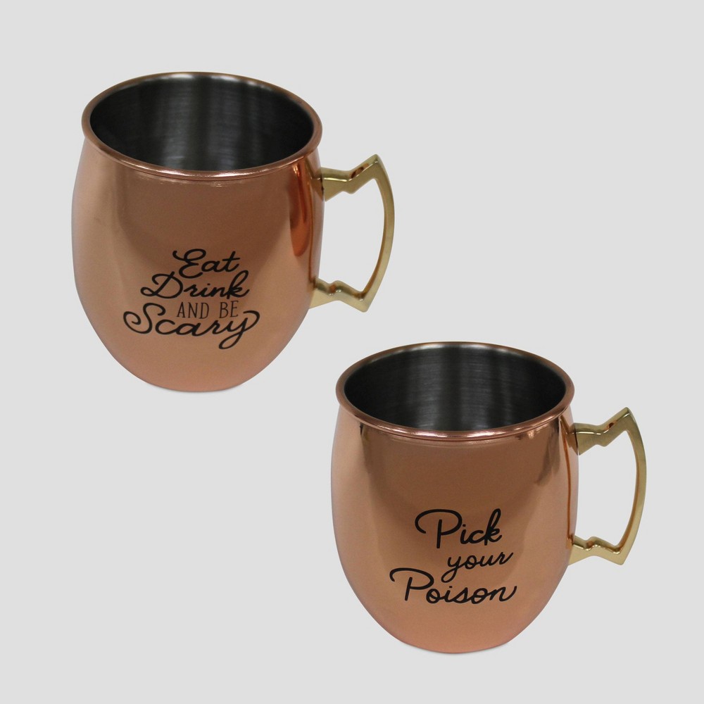 2pc Copper Mugs - Bullseye's Playground was $14.0 now $7.0 (50.0% off)