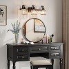 Whizmax Bathroom Vanity Light Fixtures Modern Crystal Vanity Light Fixtures, Light Modern Crystal Wall Lighting with Square Shade, Black - 2 of 4