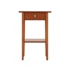 Kumasinova 28"H Wood Nightstand with Drawer,Bedside Tables with Open Shelf,End Table for Bedroom,Living Room - 2 of 4