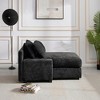 48.8" Daybed Sleeper Sofa with Square Arms, Solid Wood Frame and Plush Polyester Cushion - 3 of 4
