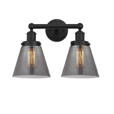 Cone - 2 Light Bath Vanity In Industrial Style-10 Inches Tall and 15.5 Inches Wide