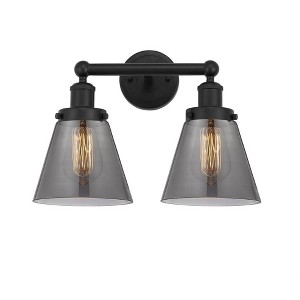 Cone - 2 Light Bath Vanity In Industrial Style-10 Inches Tall and 15.5 Inches Wide - 1 of 1
