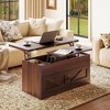WOWLIVE Lift Top Coffee Table with Storage for Living Room, Hidden Compartment, CT018 - 2 of 4
