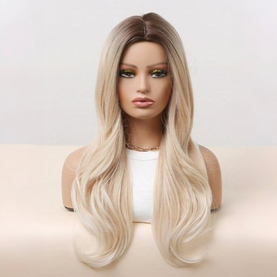 Jessie's Wig 22 Inch Layered Wig Synthetic Hair Brown Gradient Blonde 1 Pc/Pack
