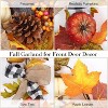 GAOMON 6 Ft Thanksgiving Fall Garland Decor, Artificial Autumn Garlands with Pumpkins, Maple Leaves, Ribbon and Pine Cone - 3 of 4